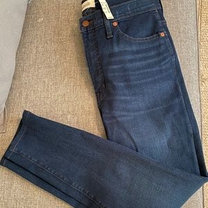 Madewell   10" High-Rise Skinny Jeans with Magic Pockets.  Waist 30"